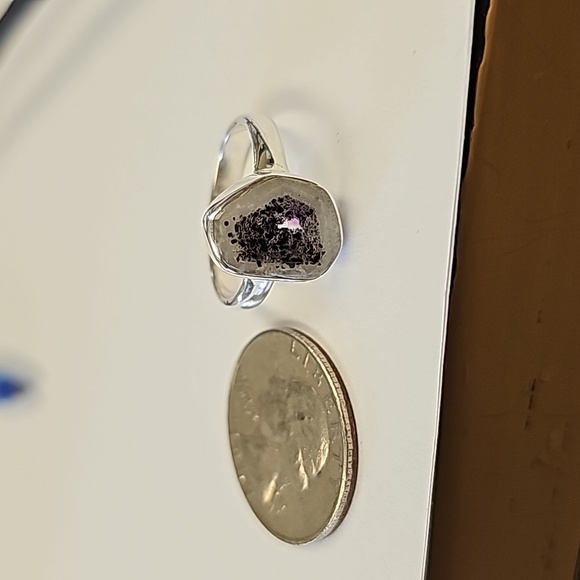 Cacoxnite sterling silver Ring size 9. New - Picture 4 of 8